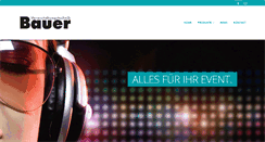 Desktop Screenshot of bauer-veranstaltungstechnik.de